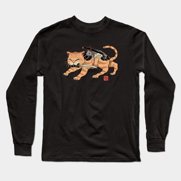 Fierce Catana Long Sleeve T-Shirt by Vincent Trinidad Art